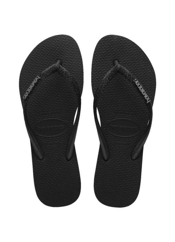 Havaianas - Chinelo Havaianas Slim Glitter Ii Feminino Preto