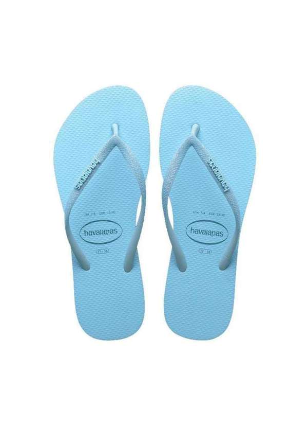 Havaianas - Chinelo Havaianas Slim Glitter Neon Feminino - Azul Claro Azul 1
