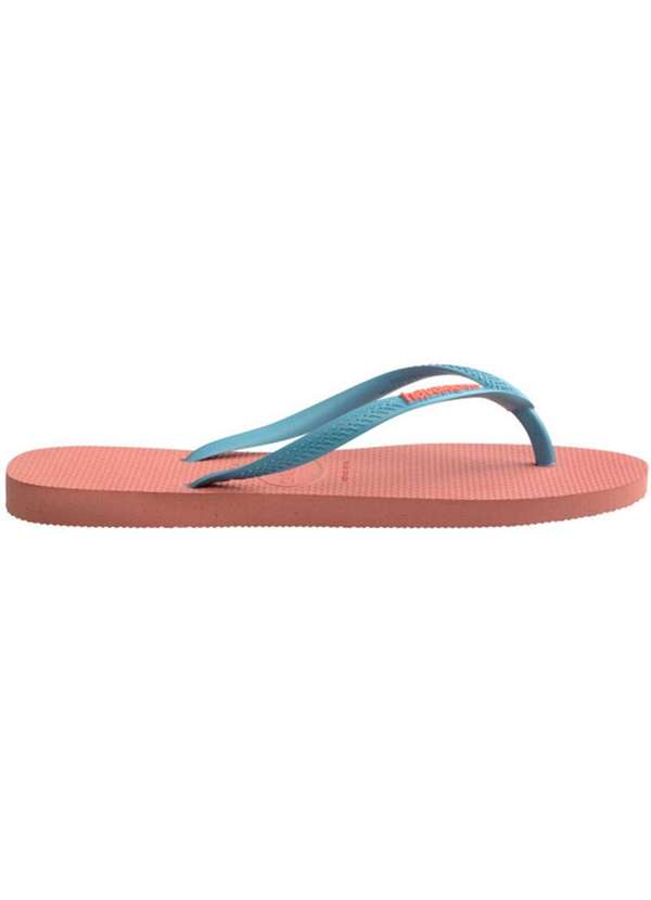 Havaianas - Chinelo Havaianas Slim Logo Pop-Up Feminina - Rosa e Azul Rosa 3