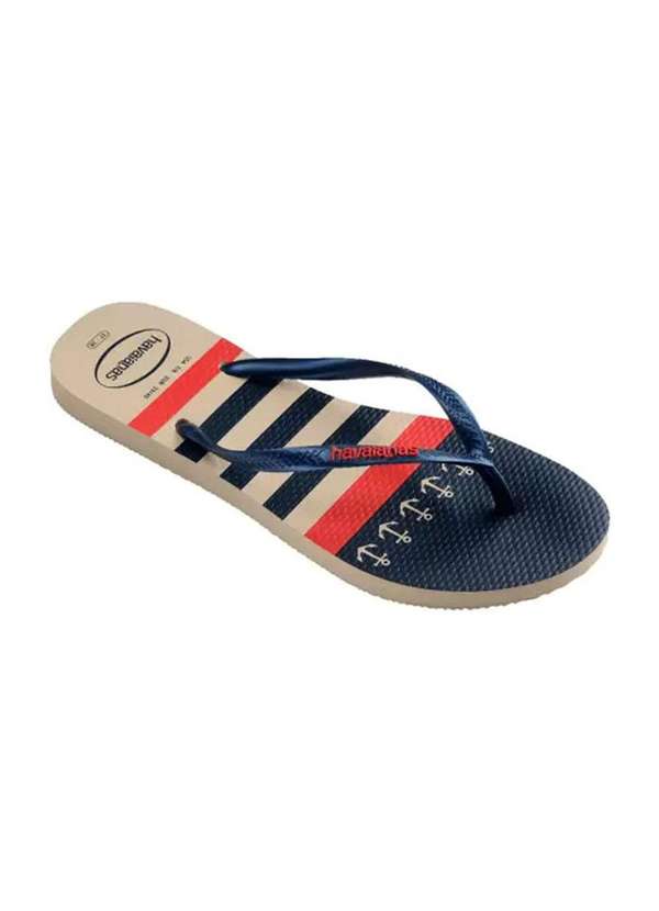 Havaianas - Chinelo Havaianas Slim Nautical Feminino Bege 2