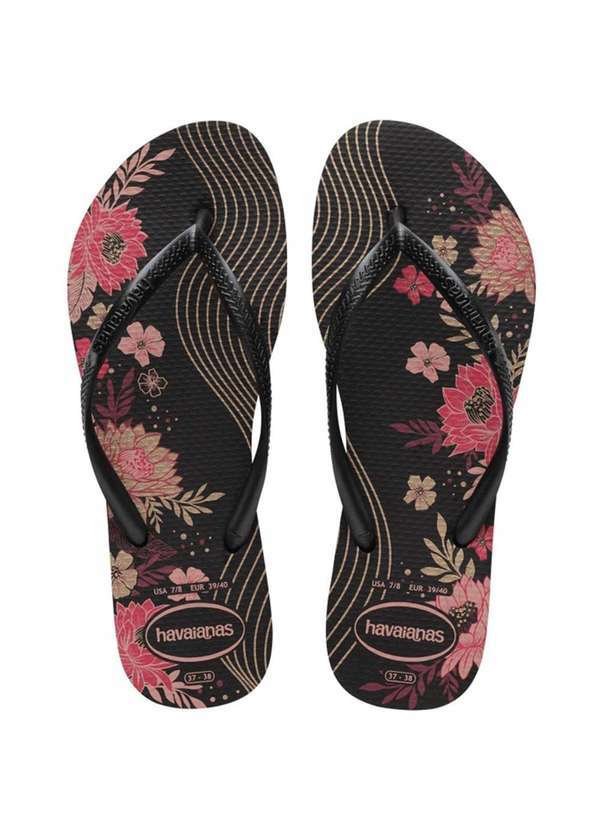 Havaianas - Chinelo Havaianas Slim Organic Feminino - Preto Preto