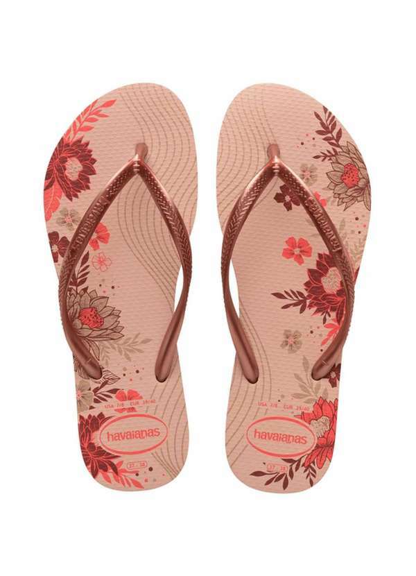Havaianas - Chinelo Havaianas Slim Organic Feminino - Rose Rosa