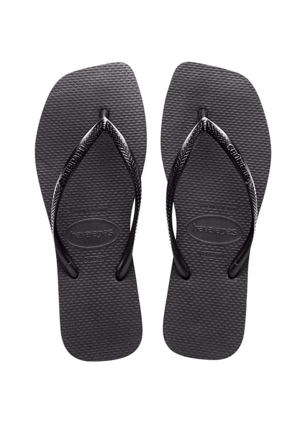 Chinelo Havaianas Slim Square Feminino Preto Preto Cabana Magazine