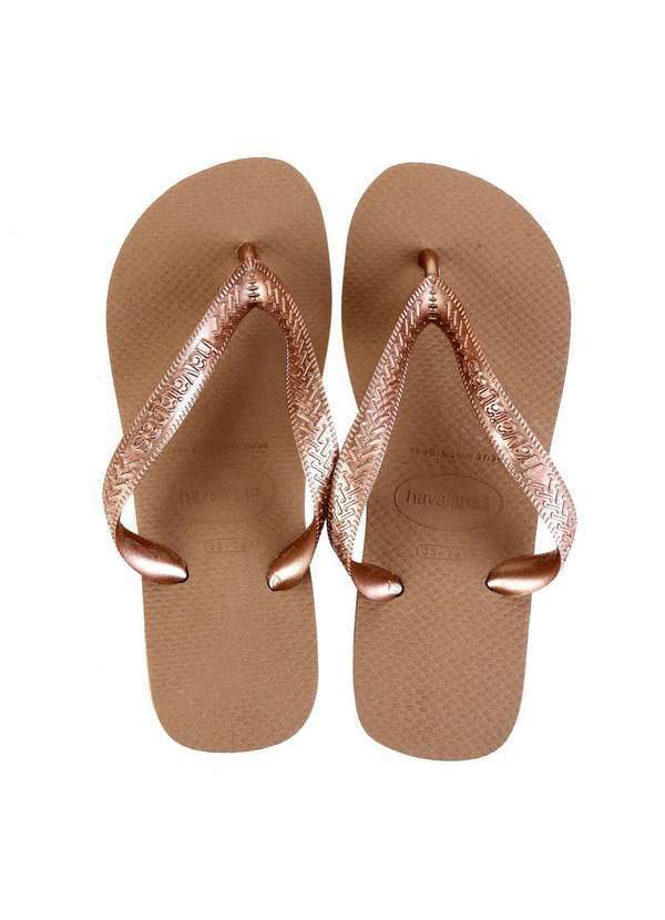 Havaianas - Chinelo Havaianas Top Feminino - Rose Gold Rosa