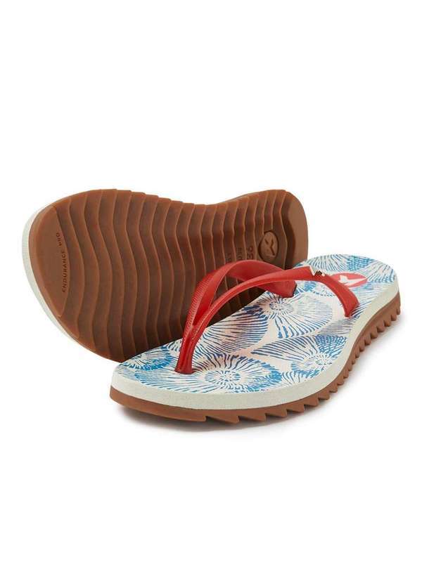 Kenner - Chinelo Kenner Ibiza Pro Spiral Flatform - Vermelho e Azul Vermelho