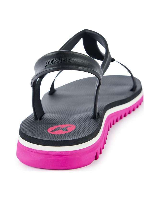 Kenner - Chinelo Kenner Junno Feminino - Preto e Rosa Preto 4