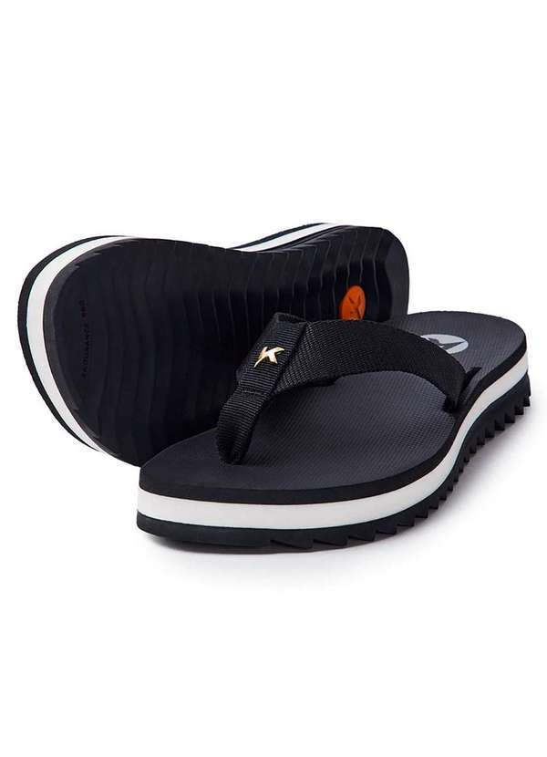 Kenner - Chinelo Kenner Kyra Essence Pro Flatform Feminino - Preto Preto