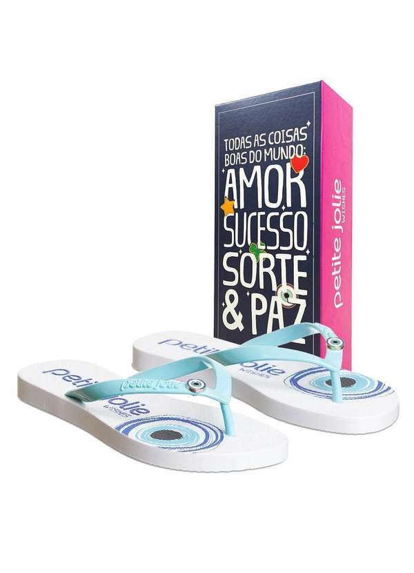 Petite Jolie - Chinelo Petite Jolie Fresh Olho Grego Feminino Azul 3
