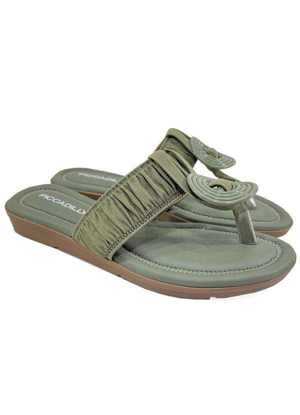 Piccadilly - Chinelo Piccadilly Conforto com Opcao de Traseiro Verde