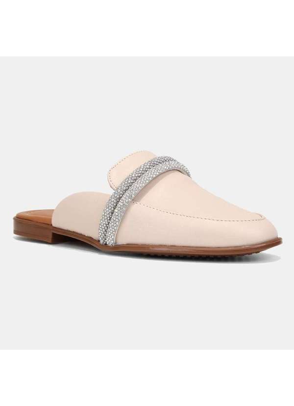 Vizzano - Mule Vizzano com Brilho Feminino Branco