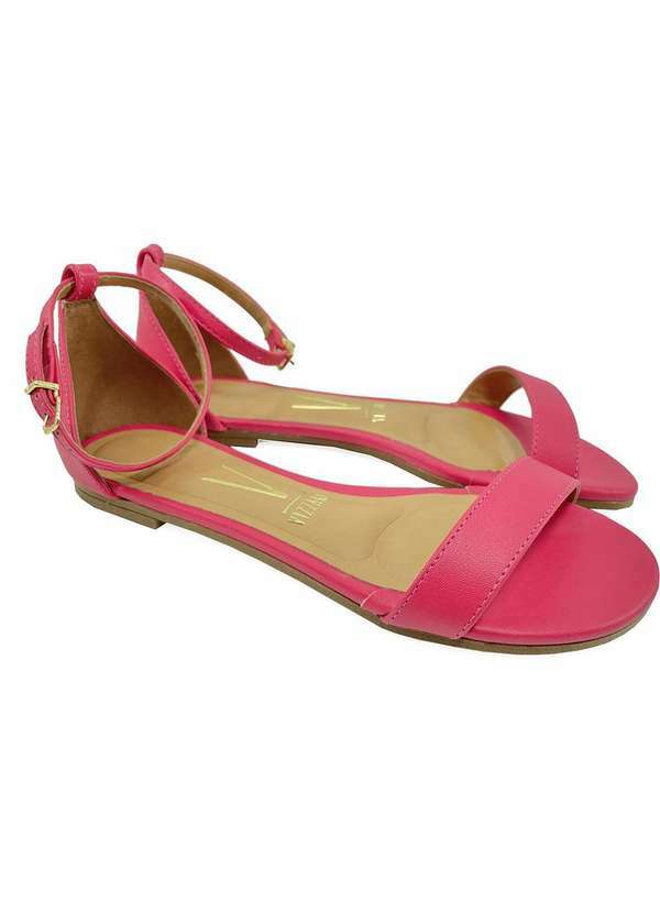 Vizzano - Rasteira Vizzano Basica com Traseiro Feminina - Rosa Rosa