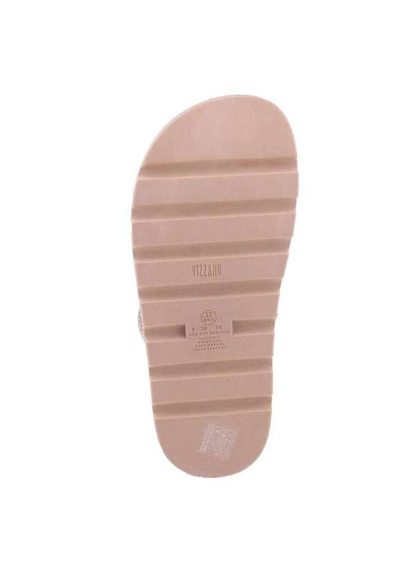 Vizzano - Rasteira Vizzano Flatform Tiras Strass Hotfix Rosa 4