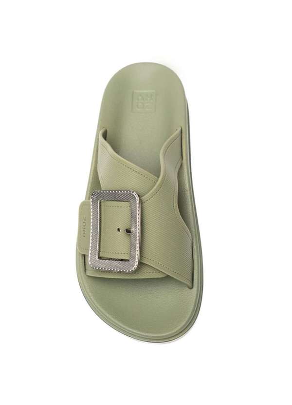 Zaxy - Rasteira Zaxy Vibe Fivela Feminina - Verde Verde 3