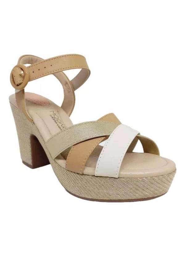 Modare - Sandalia Plataforma Modare Tiras Ultra Conforto Branco