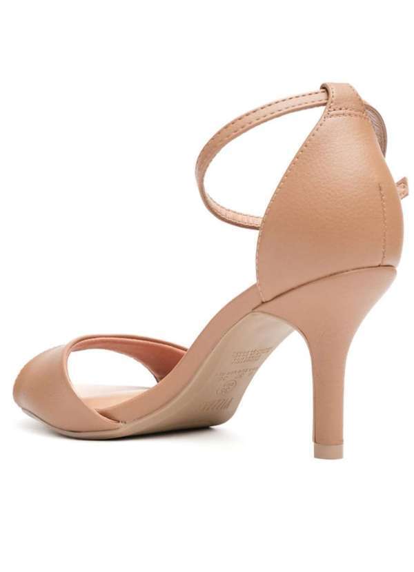 Vizzano - Sandalia Vizzano Basica Fechada Salto Medio Marrom 4