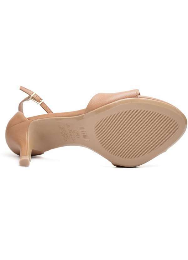 Vizzano - Sandalia Vizzano Basica Fechada Salto Medio Marrom 5