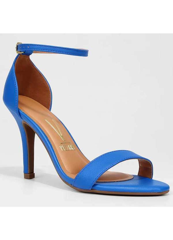 Vizzano - Sandalia Vizzano Basica Salto Alto Feminina - Azul Escuro Azul