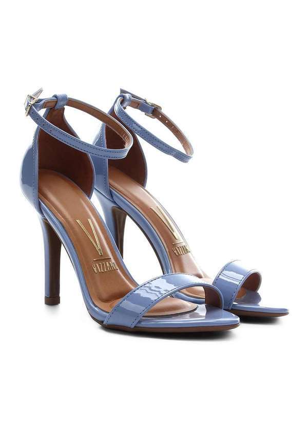 Vizzano - Sandalia Vizzano Basica Salto Alto Feminina Azul