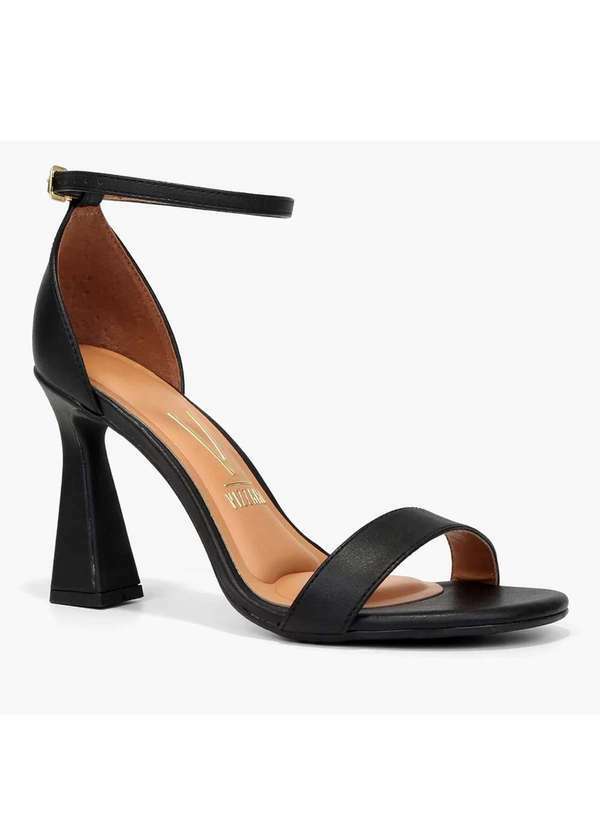 Vizzano - Sandalia Vizzano Basica Salto Alto Feminina - Preto Preto