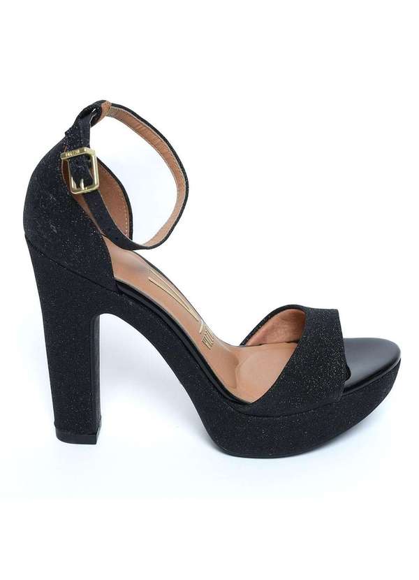 Camurça Meia Pata Preta Vizzano Sandália Preta Vizzano Meia Pata