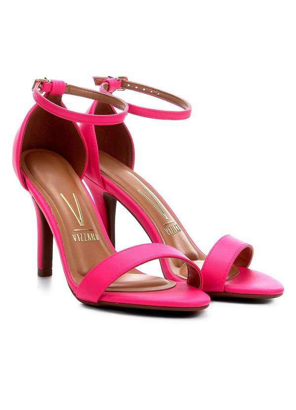 Vizzano - Sandalia Vizzano Pelica Basica Salto Alto Feminina Rosa