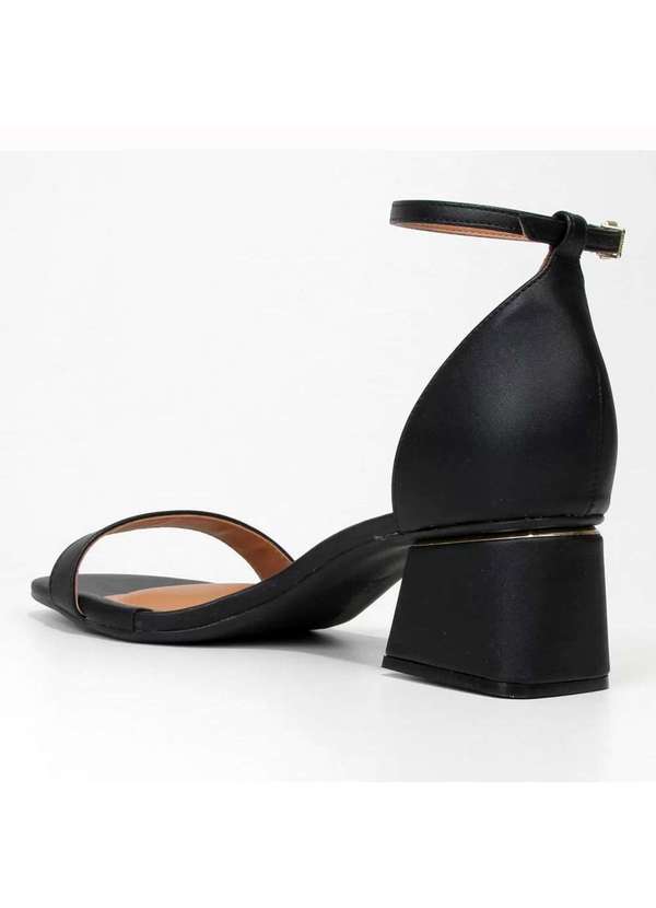 Vizzano - Sandalia Vizzano Salto Bloco Feminina Preto 4