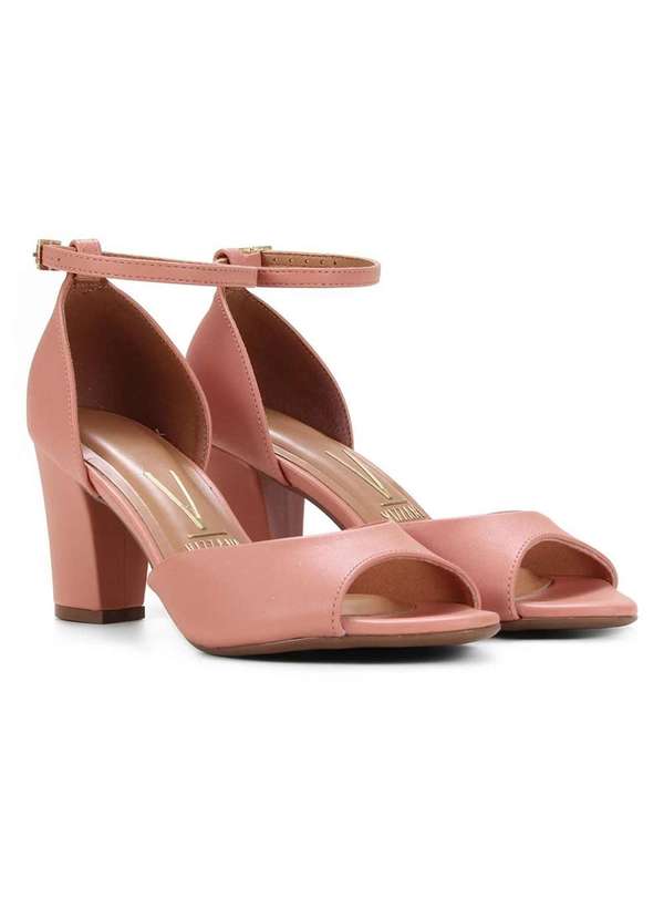 Sandalia shops vizzano salto grosso pink