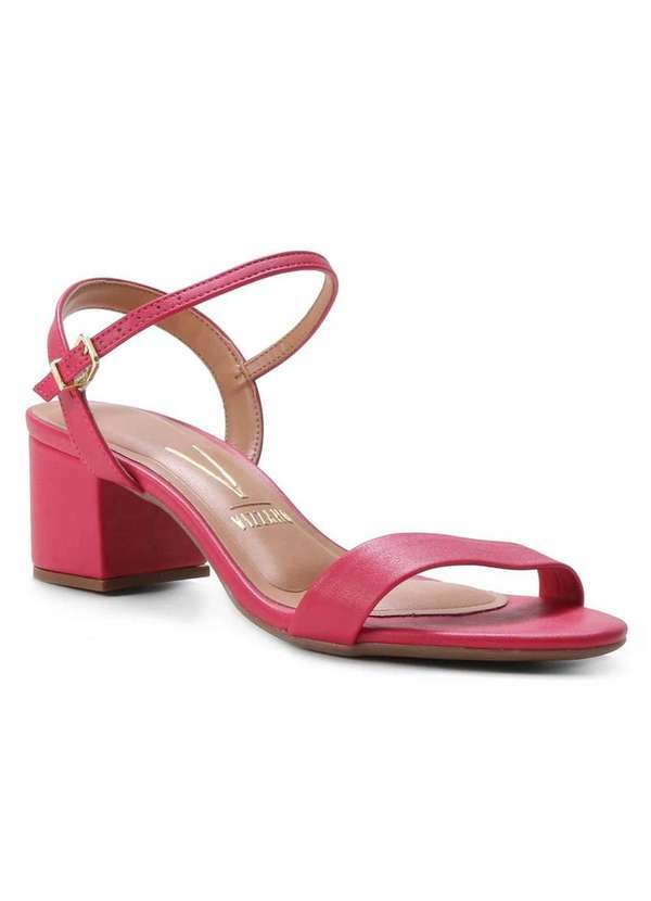Vizzano - Sandalia Vizzano Salto Medio Feminina - Pink Rosa