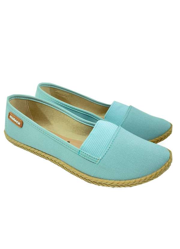 Moleca - Alpargata Moleca Elastico Lona Sider - Azul Claro Azul