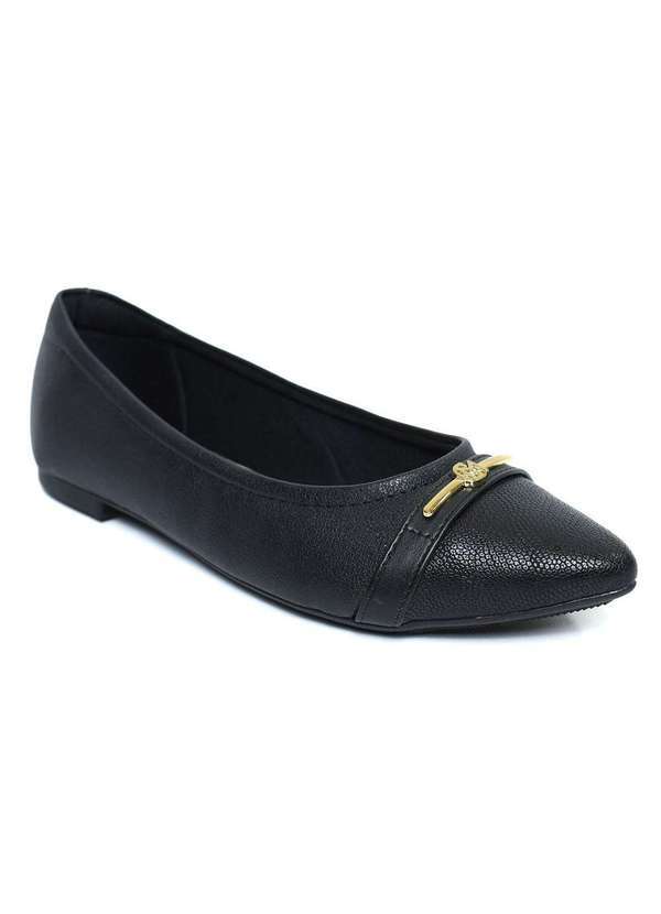 Modare - Sapatilha Modare Bico Fino Feminina Preto