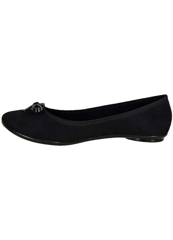 Moleca - Sapatilha Moleca Laco Camurca Feminina Preto 4