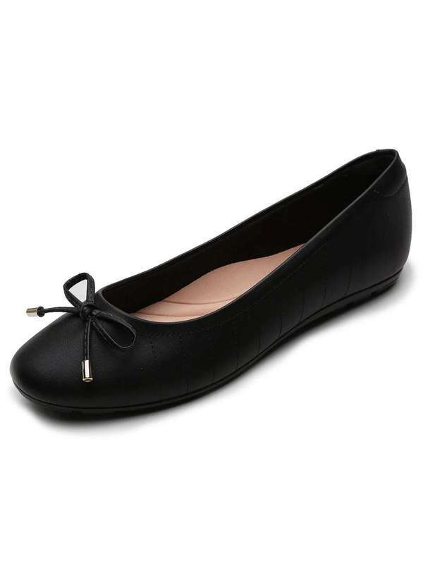 Moleca - Sapatilha Moleca Laco Detalhes Feminina Preto