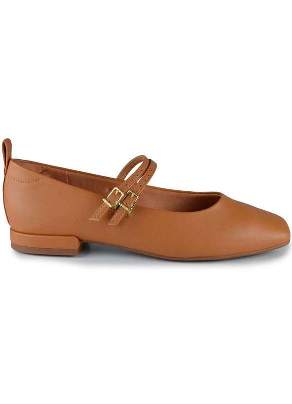 Vizzano - Sapatilha Vizzano Boneca Salto Baixo Feminina Marrom 2