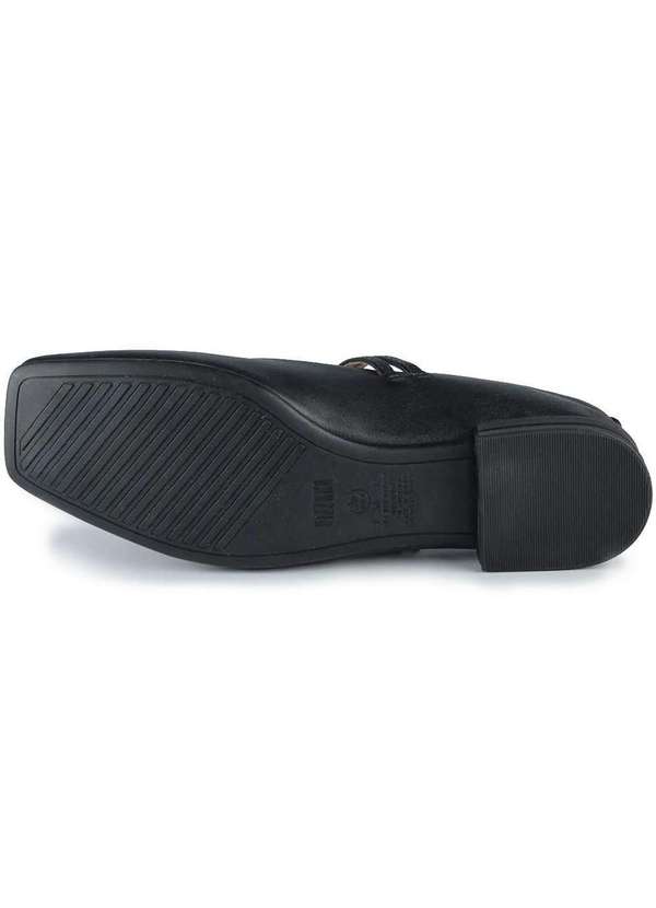 Vizzano - Sapatilha Vizzano Boneca Salto Baixo Feminina Preto 6