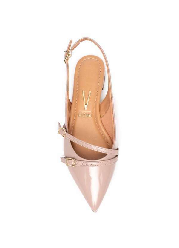 Vizzano - Sapatilha Vizzano Slingback Verniz Bico Fino Rosa