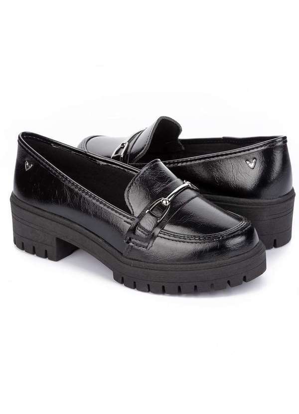 Mississipi - Sapato Oxford Mississipi Metal Tratorado Feminino - Preto Preto