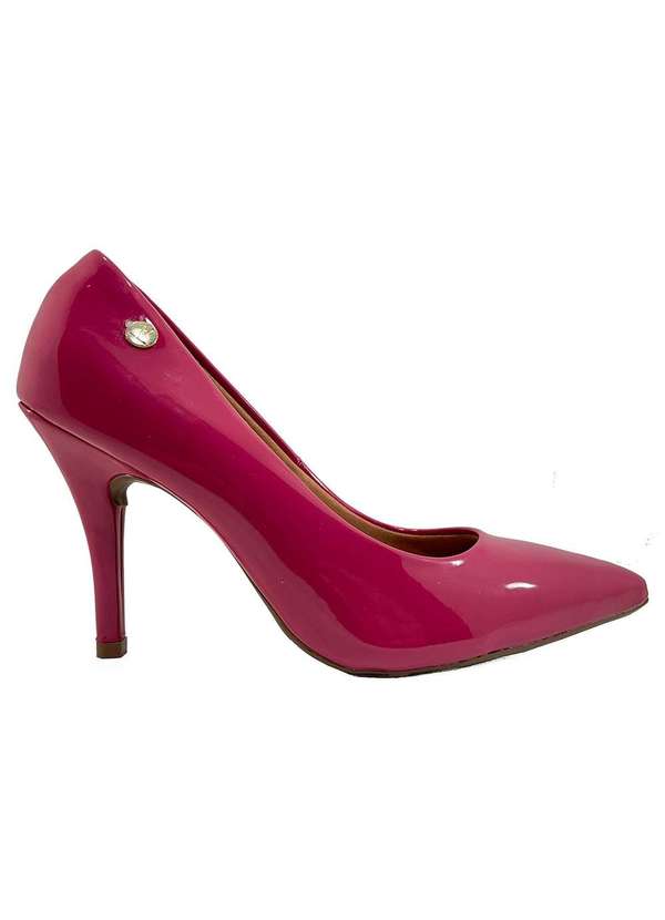 Scarpin vizzano rosa verniz fashion