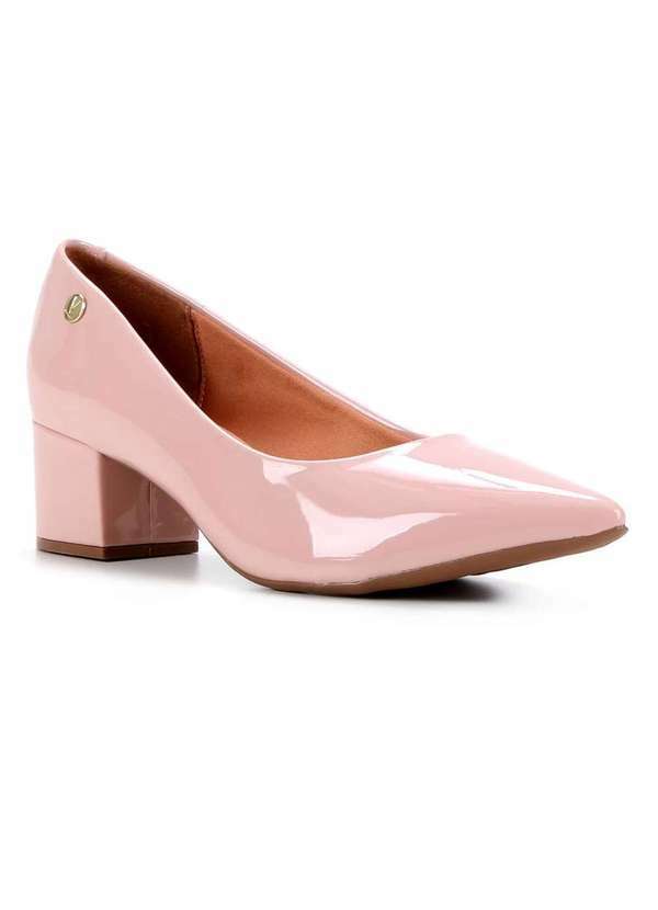 Vizzano - Scarpin Vizzano Salto Grosso Bico Fino - Rosa Rosa