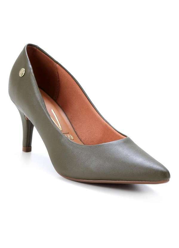 Vizzano - Scarpin Vizzano Salto Medio Bico Fino Feminino Verde