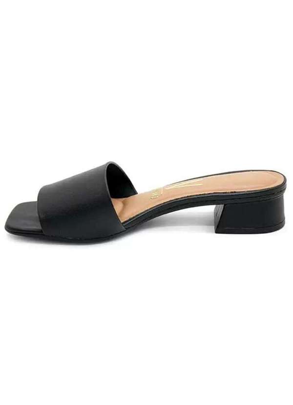 Vizzano - Tamanco Vizzano Salto Baixo Pelica Feminino Preto 2