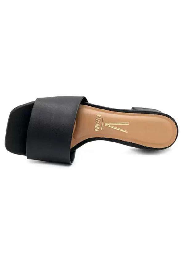 Vizzano - Tamanco Vizzano Salto Baixo Pelica Feminino Preto 3