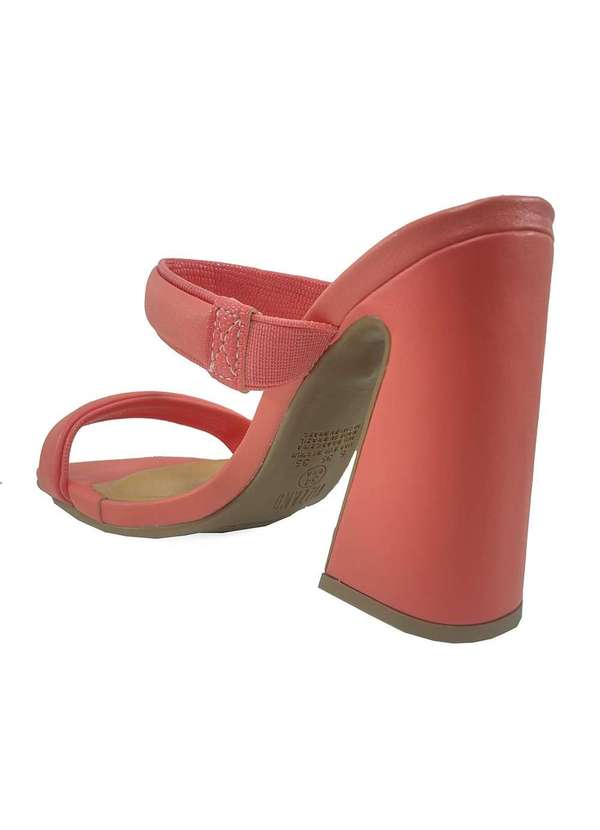 Vizzano - Tamanco Vizzano Tiras Salto Bloco Feminino Rosa 4