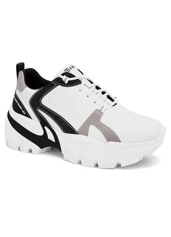 Ramarim - Tenis Ramarim Chunky Recortes Bicolor Branco