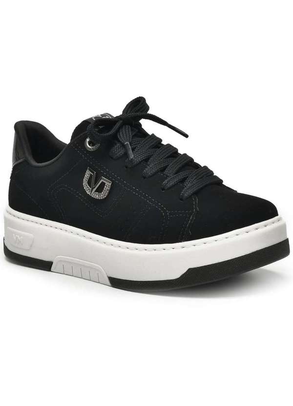 Via Marte - Tenis Via Marte Casual Nobuck Feminino Preto