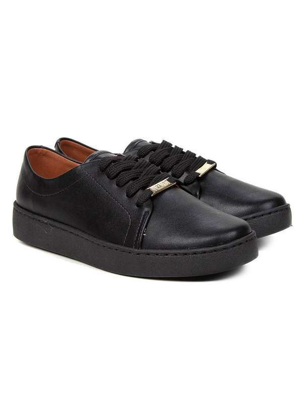 Vizzano - Tenis Vizzano Casual Cadarco Pelica Preto