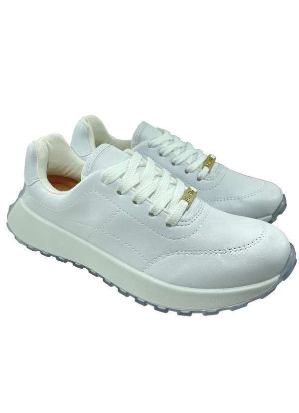 Vizzano - Tenis Vizzano Plataforma Casual Pelica Feminino Branco