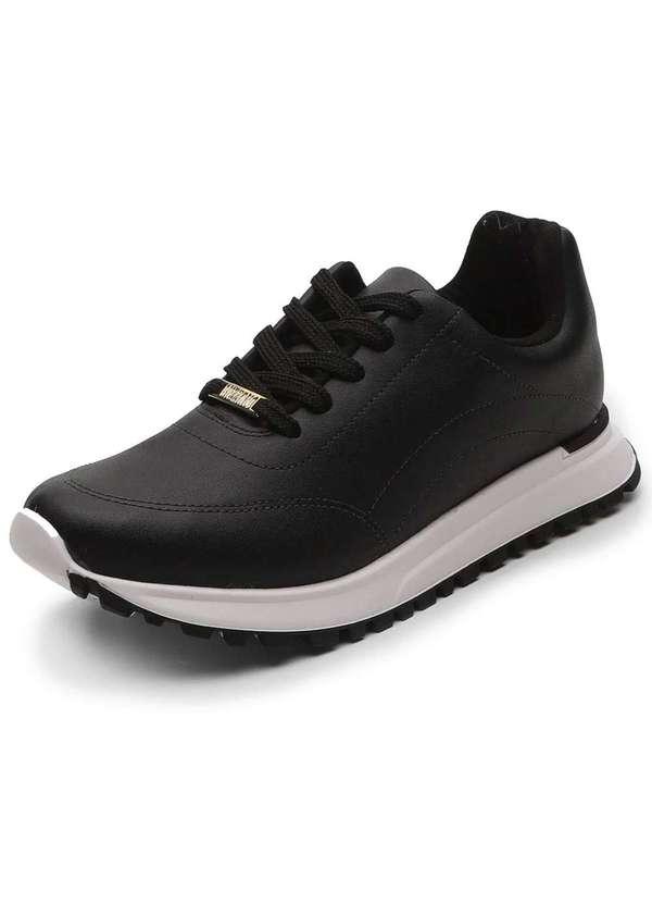 Sapato Vizzano Casual TÃªnis Preto Feminino Vizzano Vizzano Preto