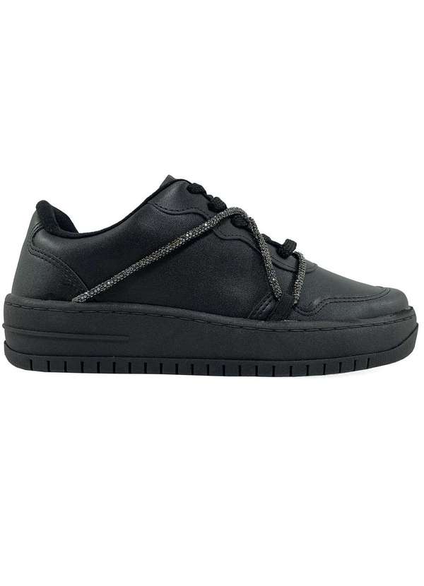 Vizzano Tenis Vizzano Strass Casual Cadarco Feminino Preto