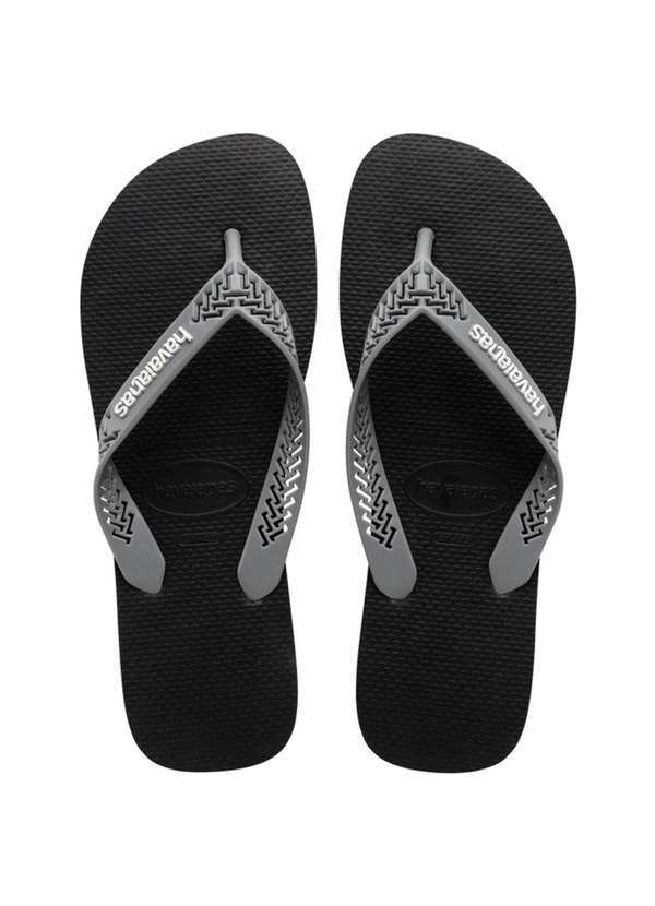 Havaianas - Chinelo Havaianas Power Light Solid Masculino - Preto e Cinza Preto