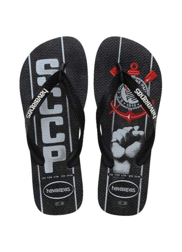 Havaianas - Chinelo Havaianas Top Times Corinthians - Preto Preto